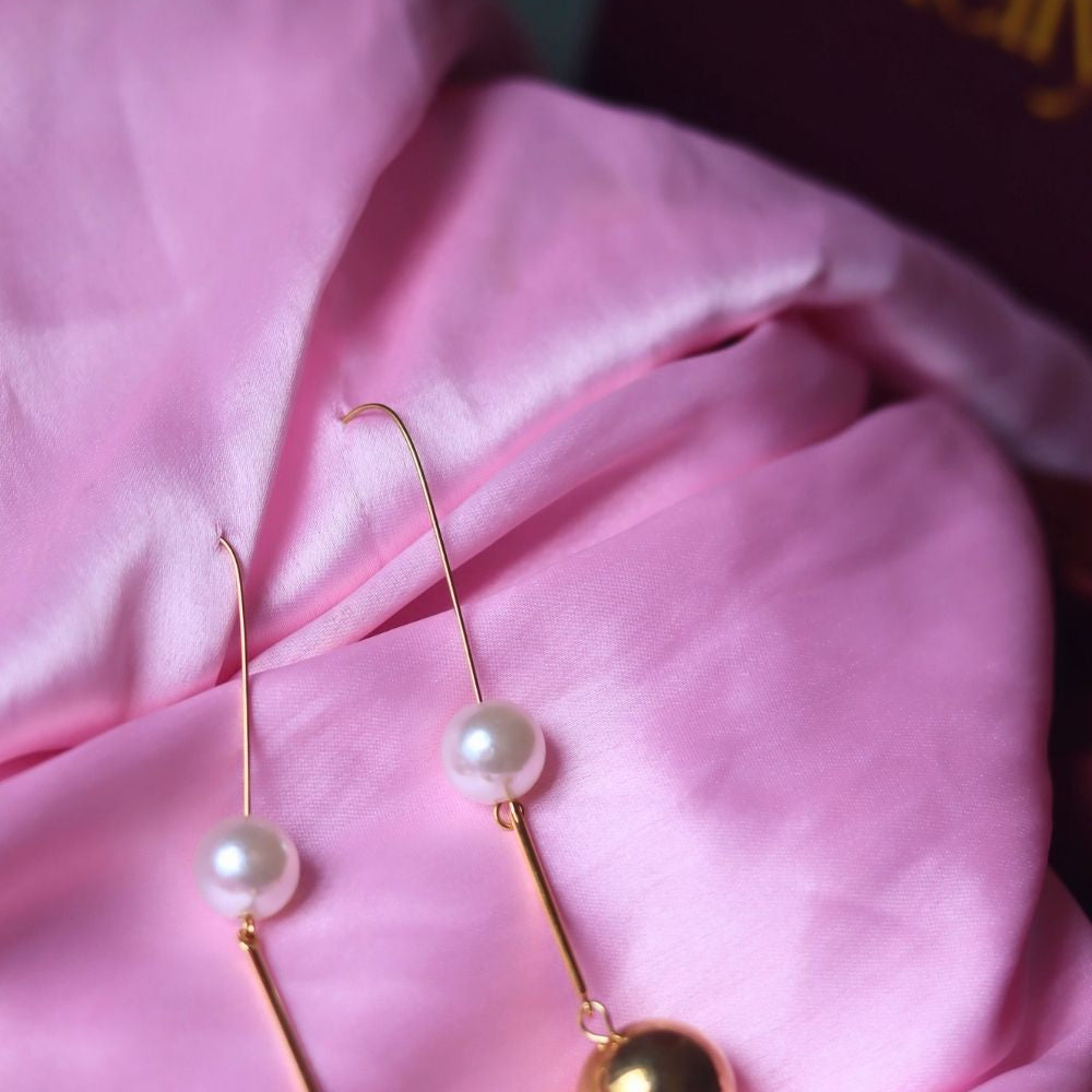 Anti tarnish Modern Twist Dangle Earrings