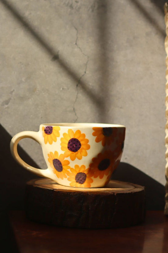 Sunshine Bloom Mug handmade in india