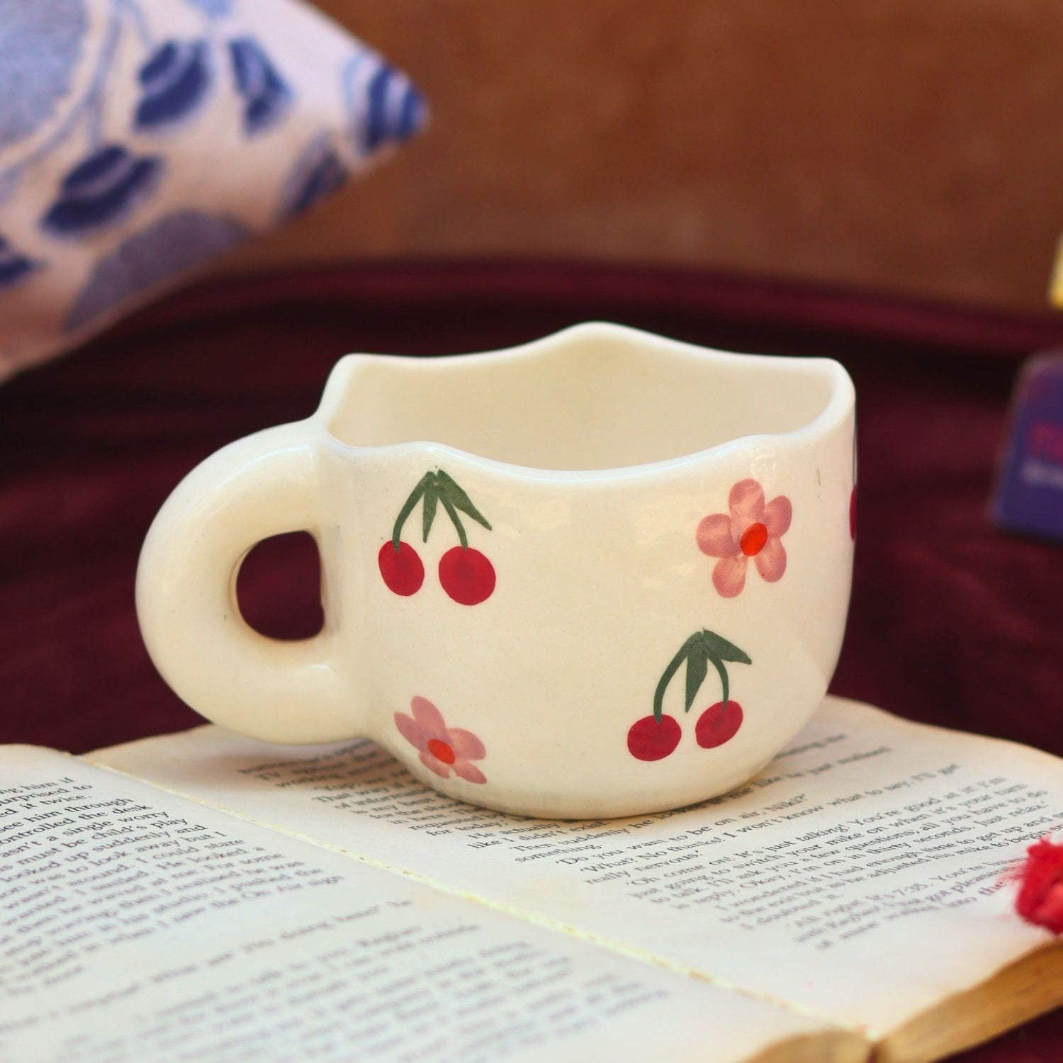 Handmade Cherry Fields Mug