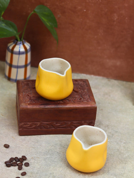 Milk Pourer - Yellow made by ceramic