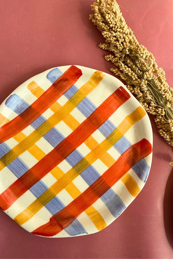 Candy Land Dessert Plate handmade in india
