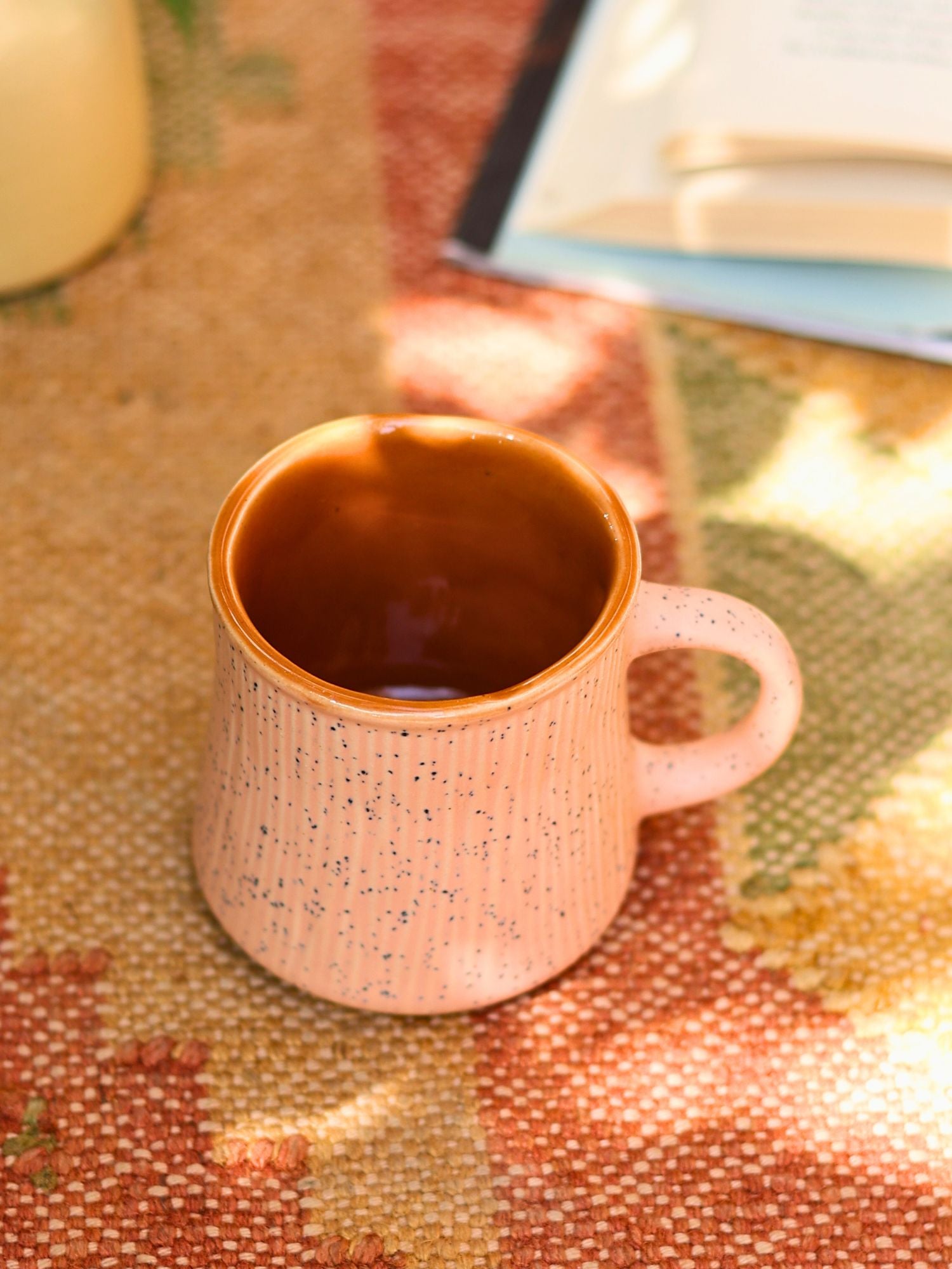 Peach etching Chai cup with premium quality material