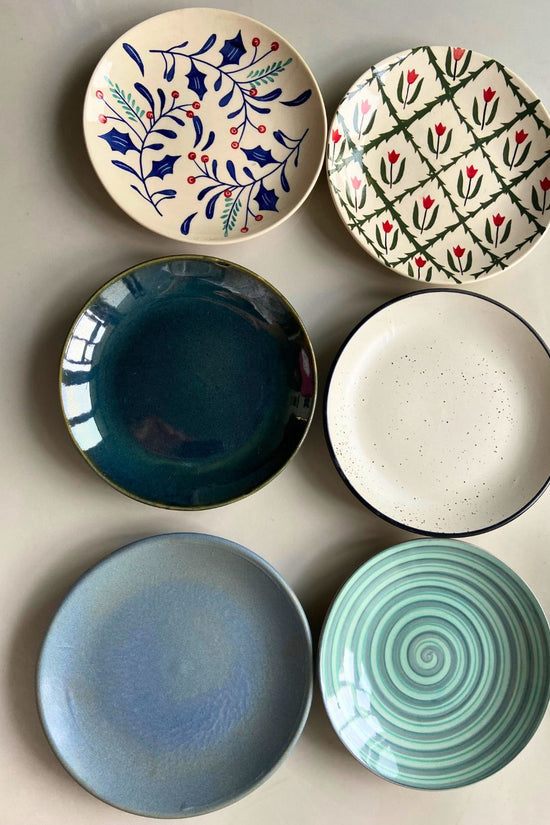set of 6 hotselling snack plate (for the price of 5) made by ceramic