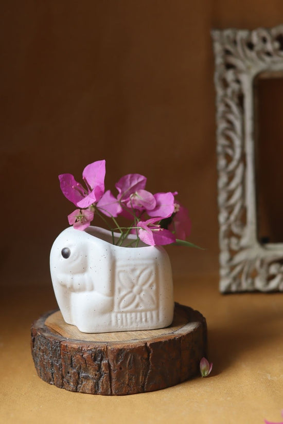 Indie Ele Planter handmade in India