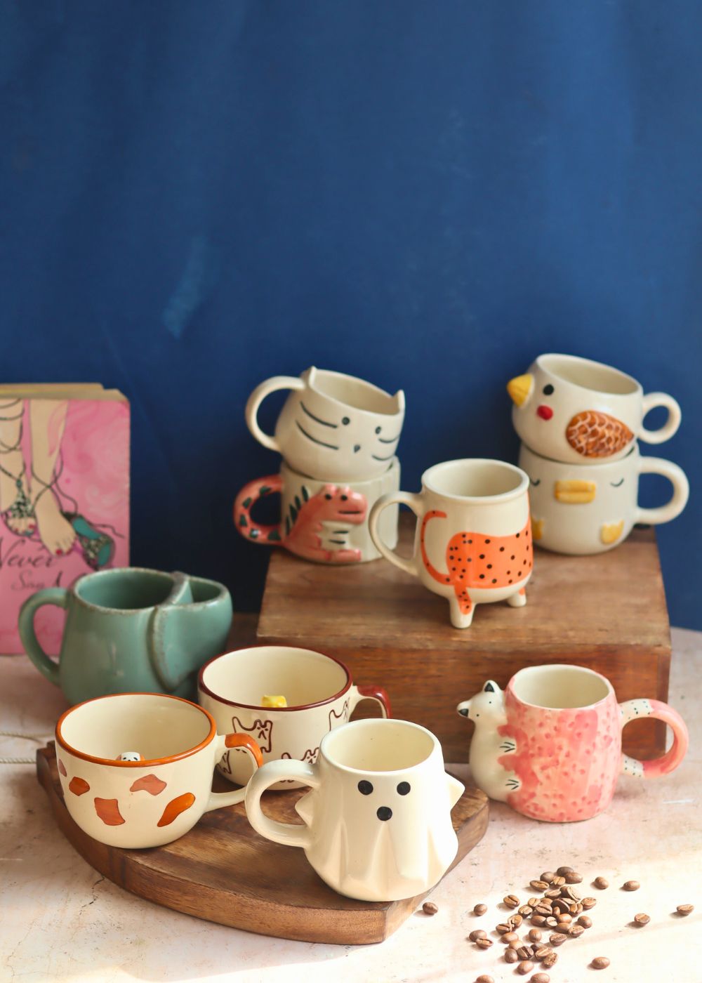 Set of 10 Mystic Animal Mugs (for the price of 7) with premium quality material