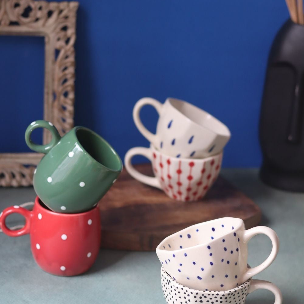 handmade Set of 6 Polka Love Combo (for the price of 5)