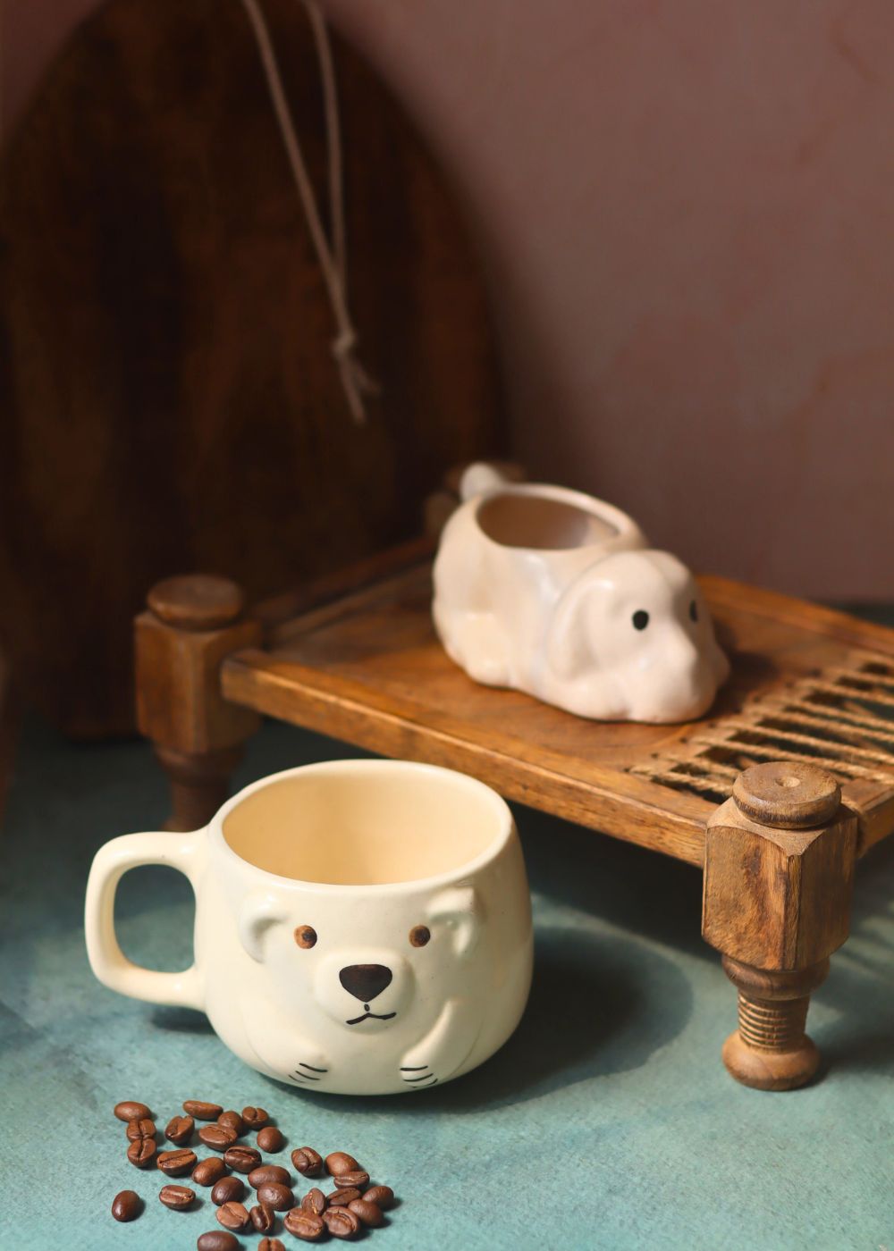 Set of 2 - Bark & Brew Combo made by ceramic