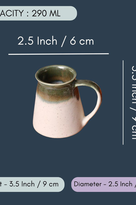 White & Green Coffee Mug