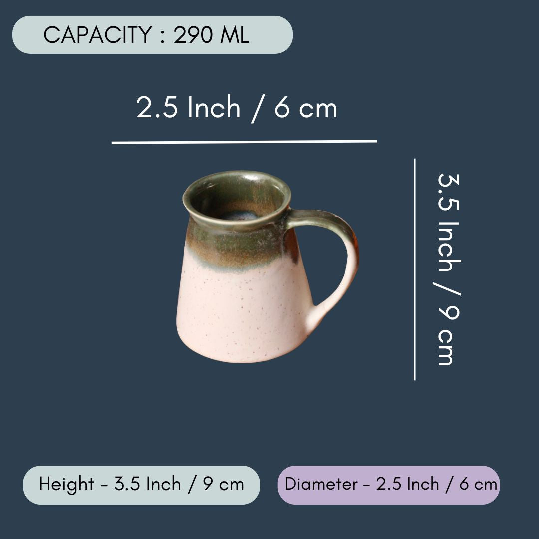 White & Green Coffee Mug