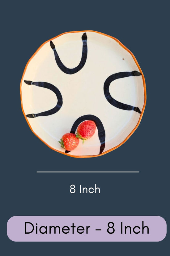 Abstract Snack Plate