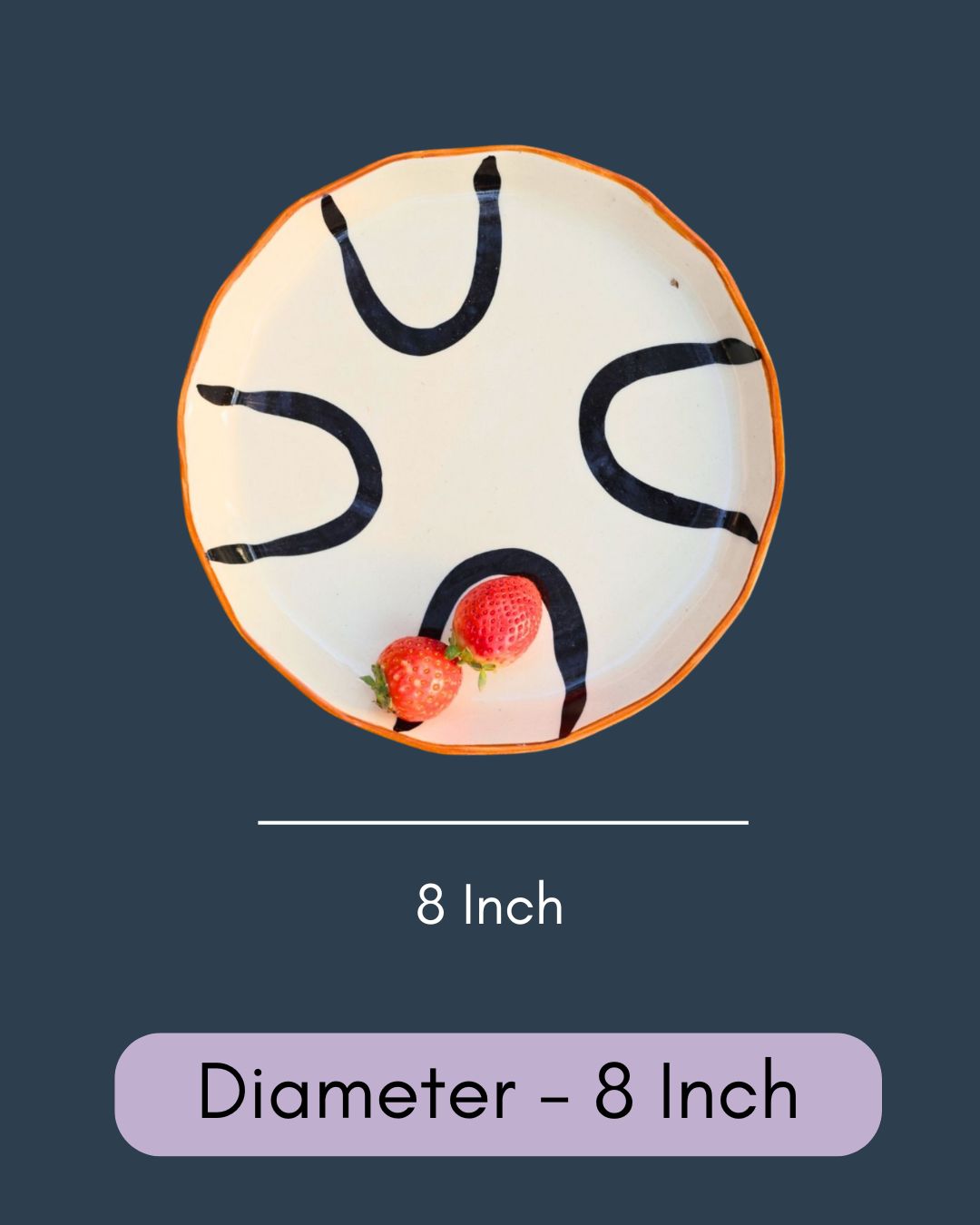 Abstract Snack Plate