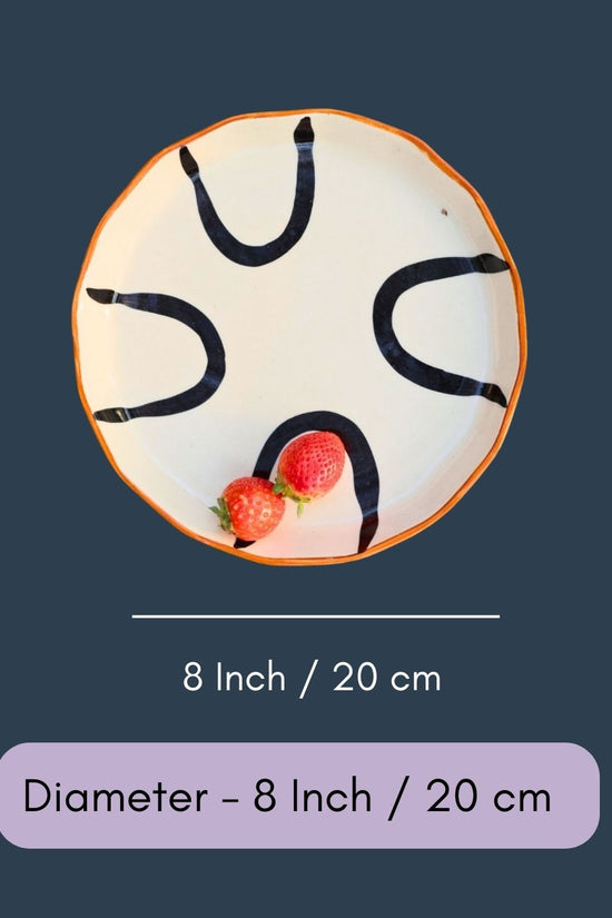 Abstract Snack Plate