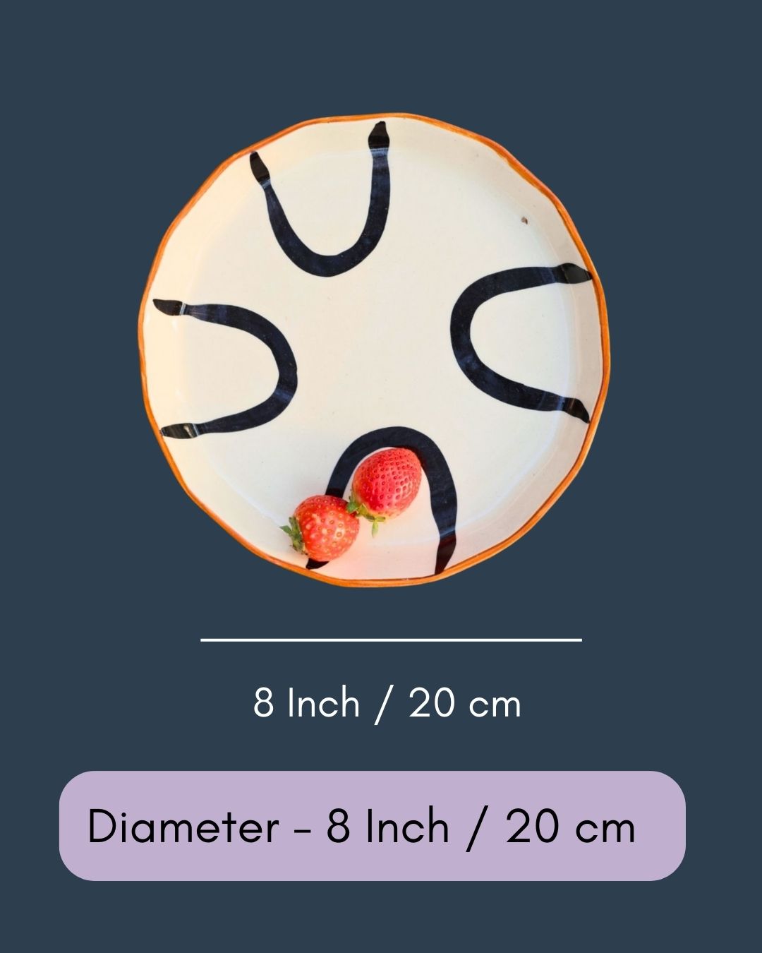 Abstract Snack Plate