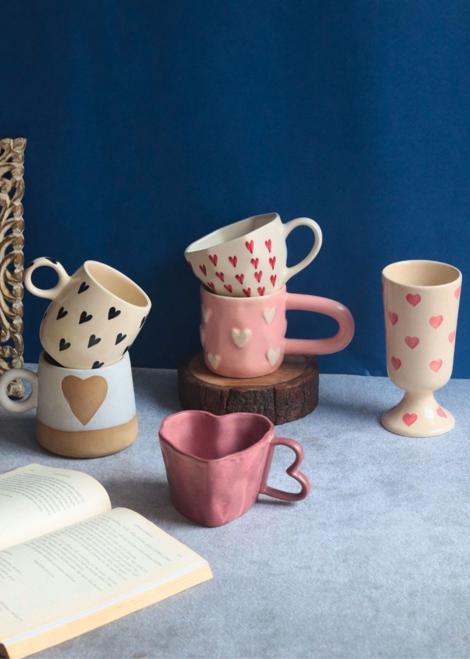 Set of 6 Love Brew Mugs (for the price of 5) with premium quality material