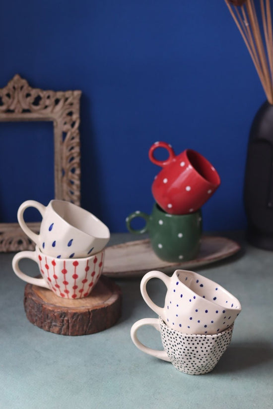 Set of 6 Polka Love Combo (for the price of 5) handmade in india