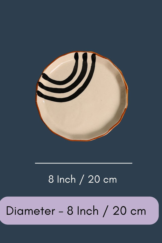 Semi Circle Abstract Plate