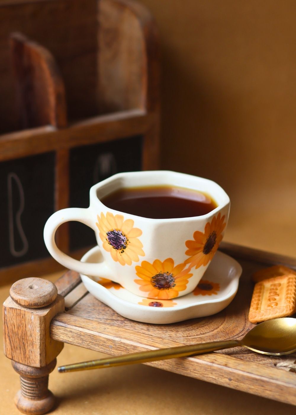 Surajmukhi mug & Handmade Dessert Plate with premium quality material