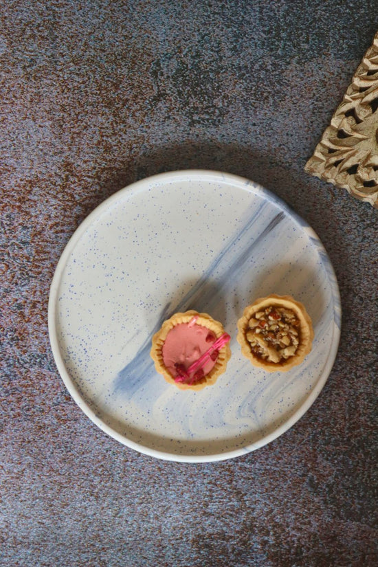 black marble platter handmade in india 