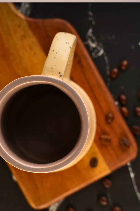 ceramic mug with coffee