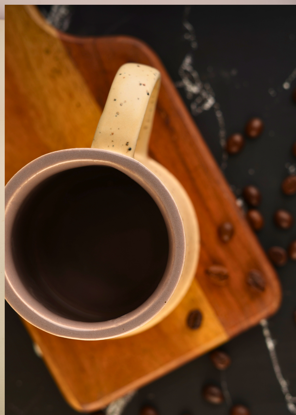 ceramic mug with coffee