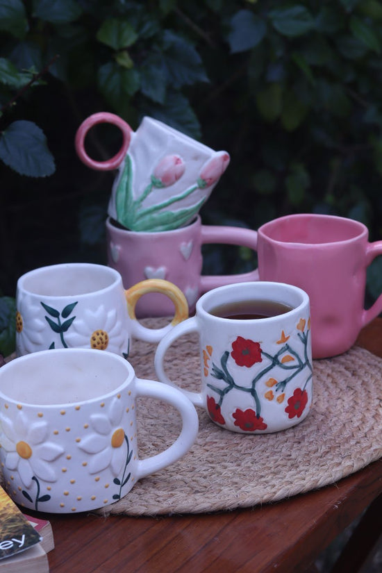 Set of 6 Sunrise Serenity Mugs (for the price of 5) made by ceramic