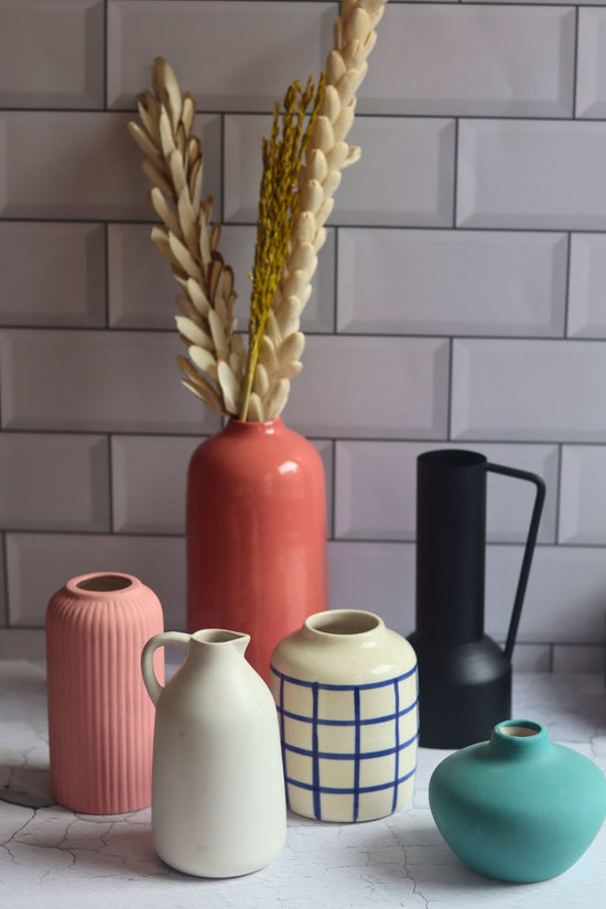 handmade aesthetic lovers dream set of 6 vases 