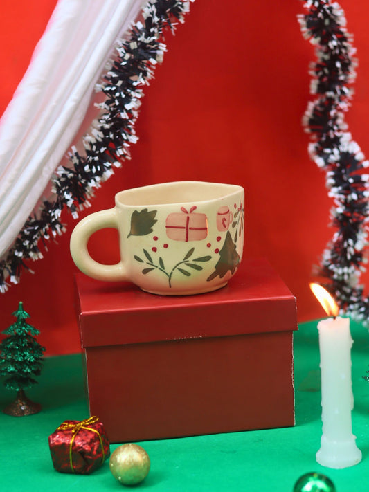 handmade Cozy Christmas Mug in a Gift Box