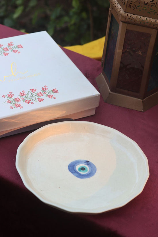 Evil Eye Plate in a Gift Box made by ceramic