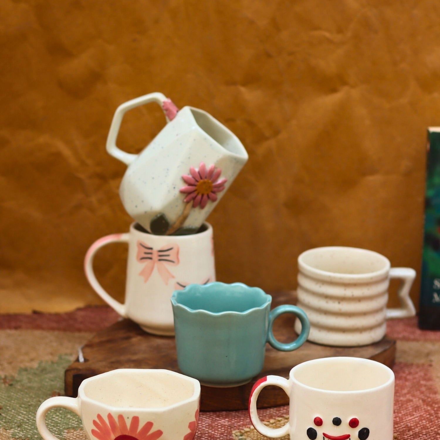 Set of 6 Minimalist coffee Mug (for the price of 5) made by ceramic