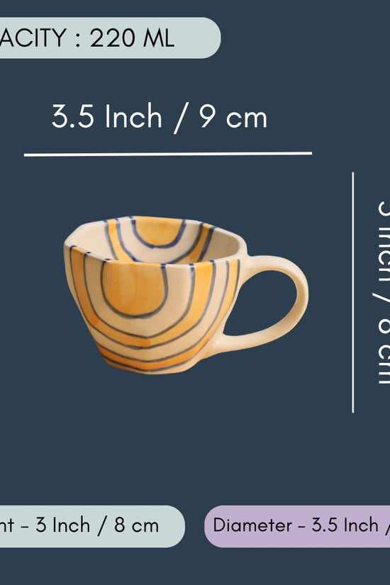 Mustard Abstract Mugs