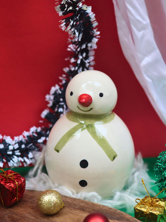 The Christmas Snowman handmade in India