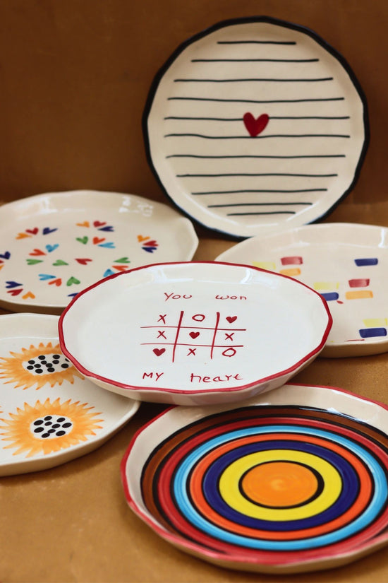 Set of 6 Little Bites snack Plates (for the price of 5) handmade in India