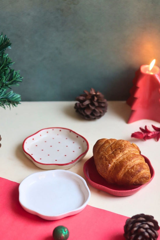 Handmade Set of 3 - Treat & Sweet Dessert Plates