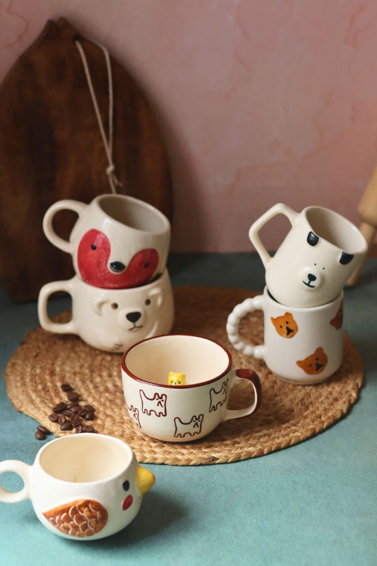 Set of 6 Tails & Tales Mugs (for the price of 5) with premium quality material