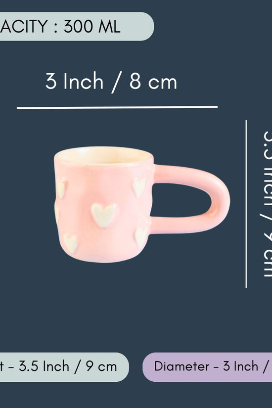 Pastel Pink Heart Mug