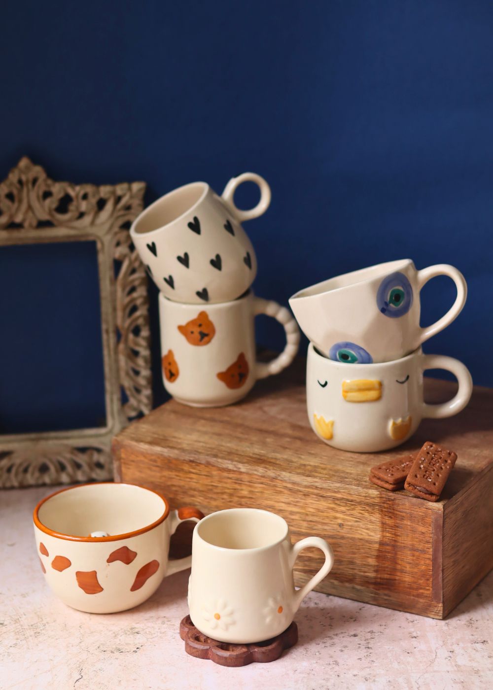 Set of 6 (Pinteresty Mugs) for the price of 5 made by ceramic