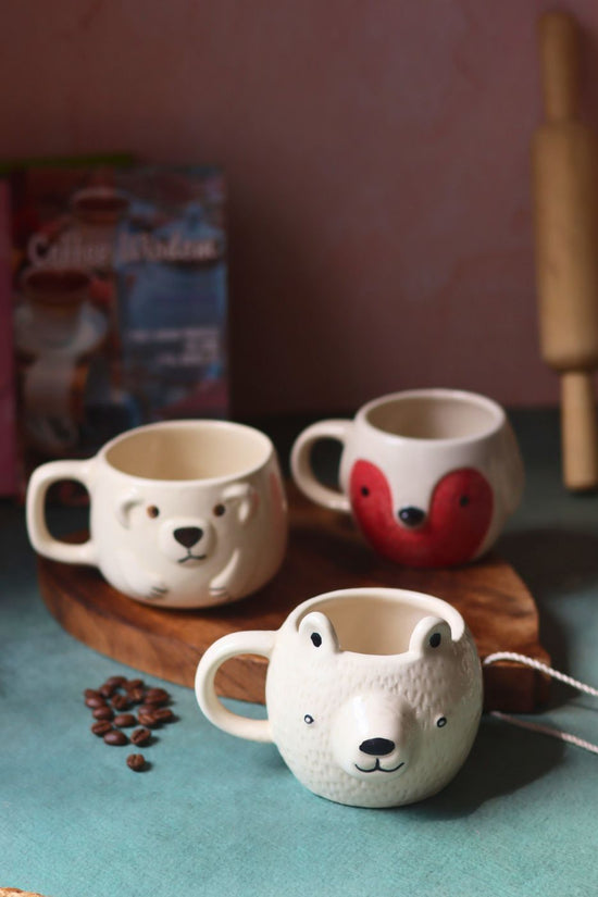 Handmade Set of 3 - Jungle Joy Mugs