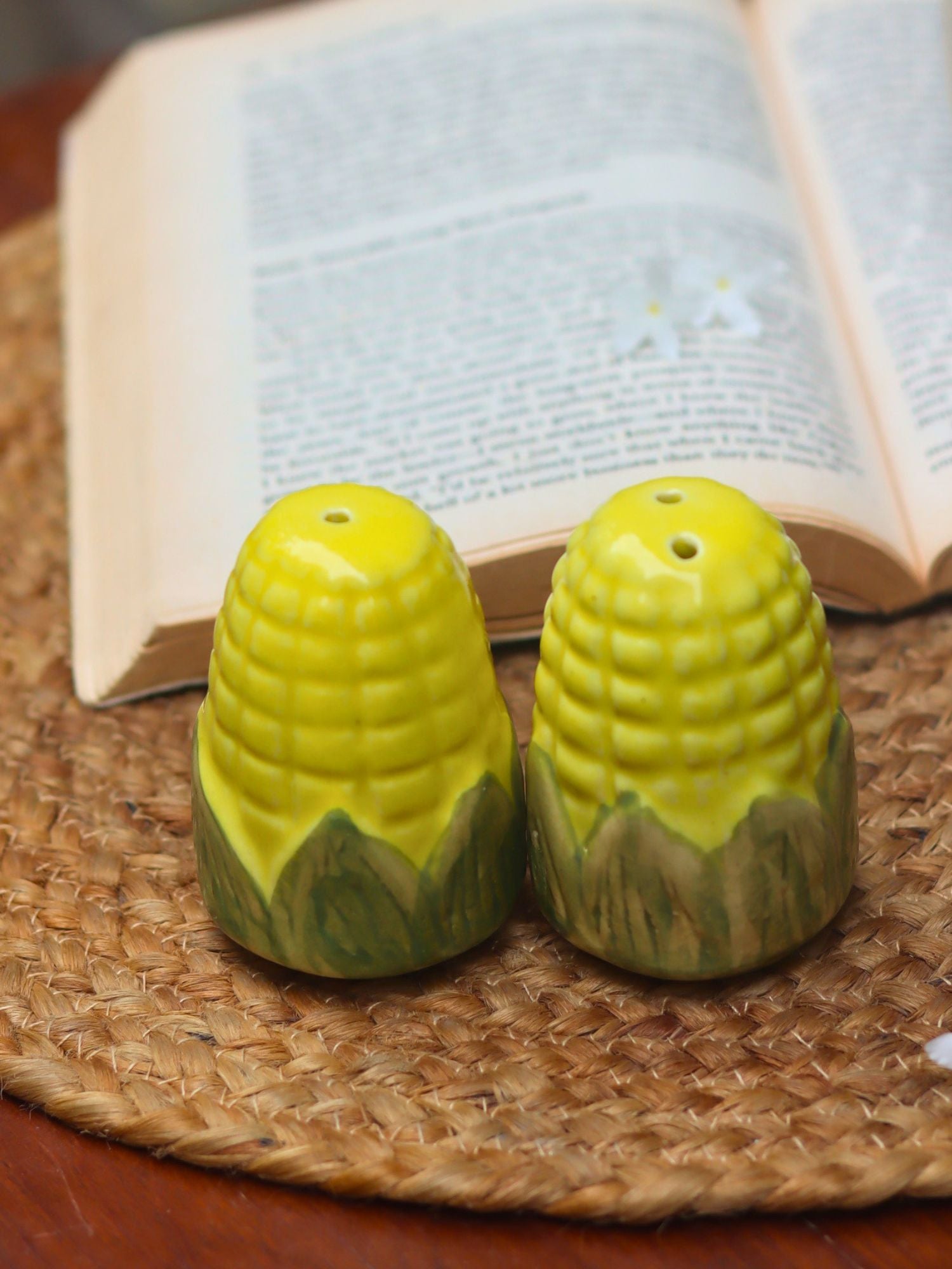 handmade Corn Salt Pepper Shakers
