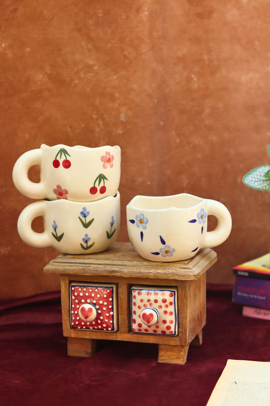 Handmade Set of 3 - Bloom & Bliss Mugs combo