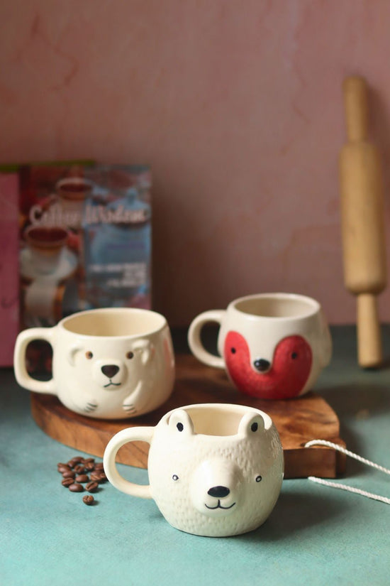 Set of 3 - Jungle Joy Mugs made by ceramic