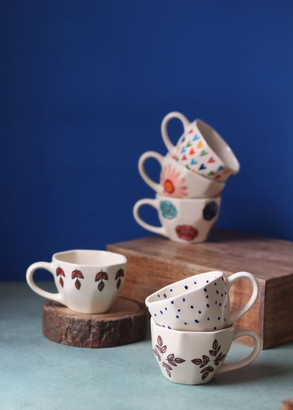 Set of 6 Brew & Bloom Mugs (for the price of 5) with premium quality material