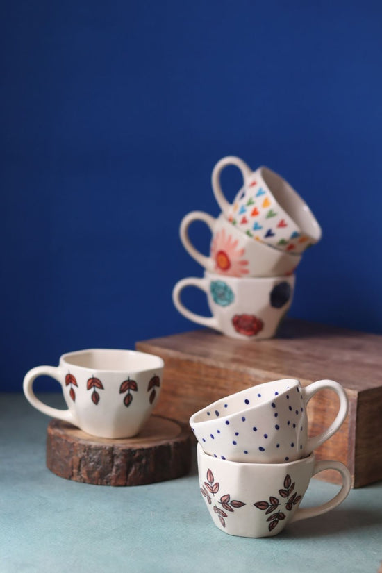 Set of 6 Brew & Bloom Mugs (for the price of 5) with premium quality material