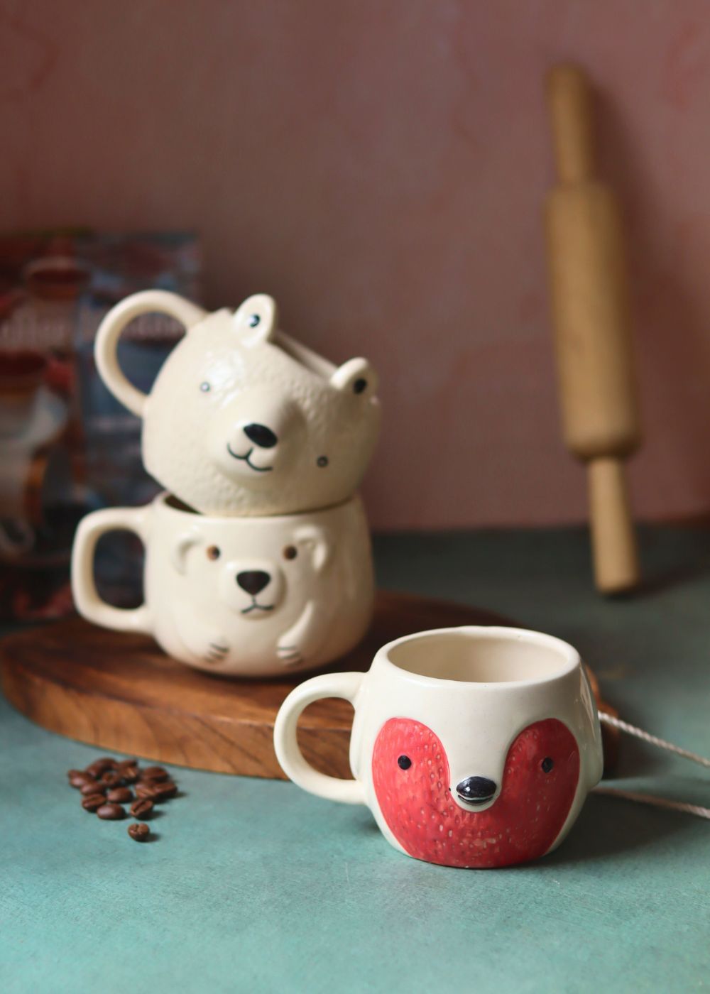 Set of 3 - Jungle Joy Mugs with premium quality material