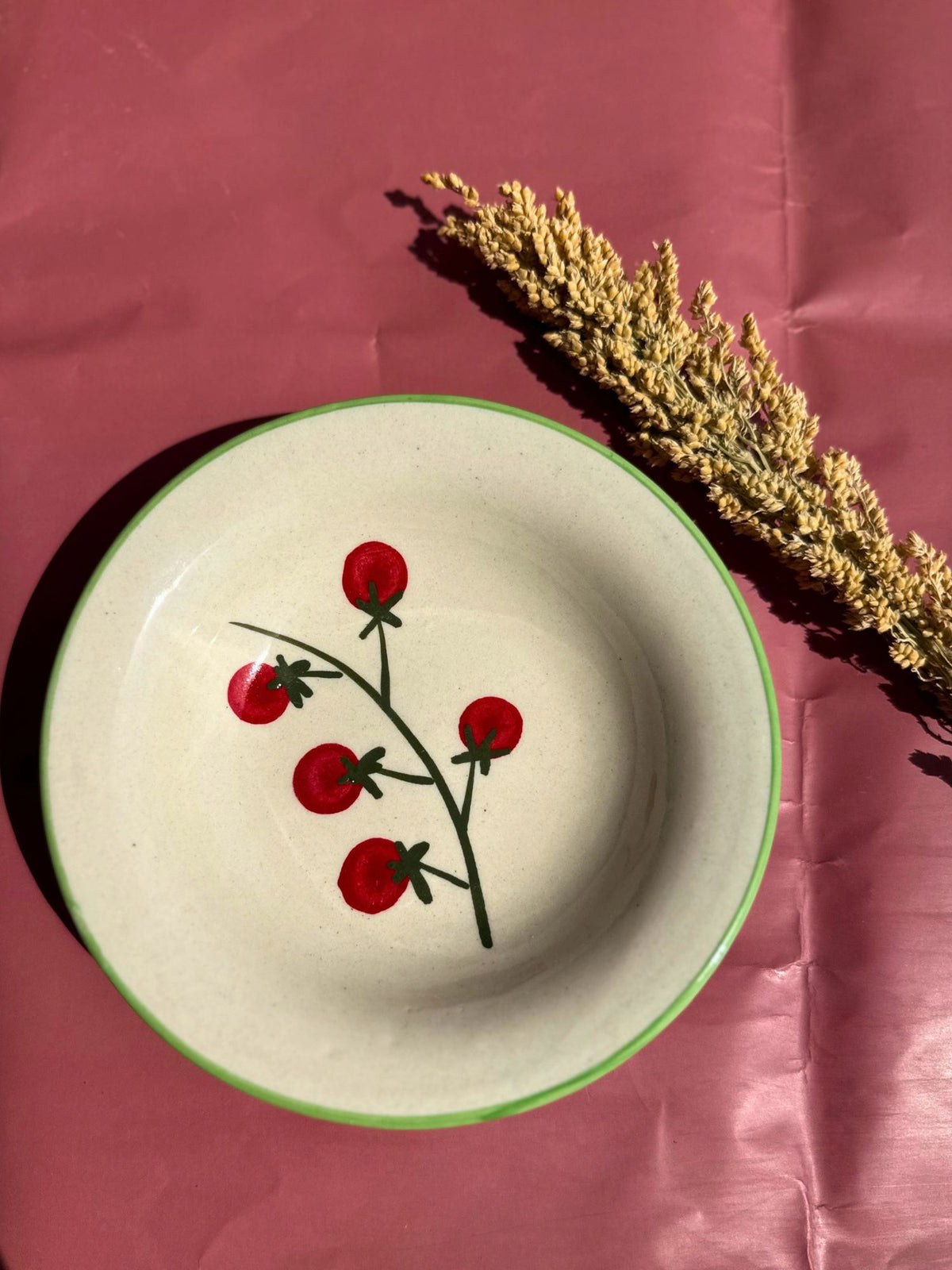 Cherry Pasta Plate with premium quality material