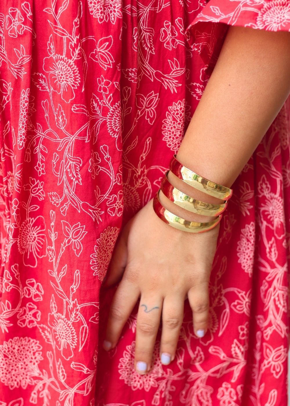 Chic Gold Adjustable Bracelet handmade in india