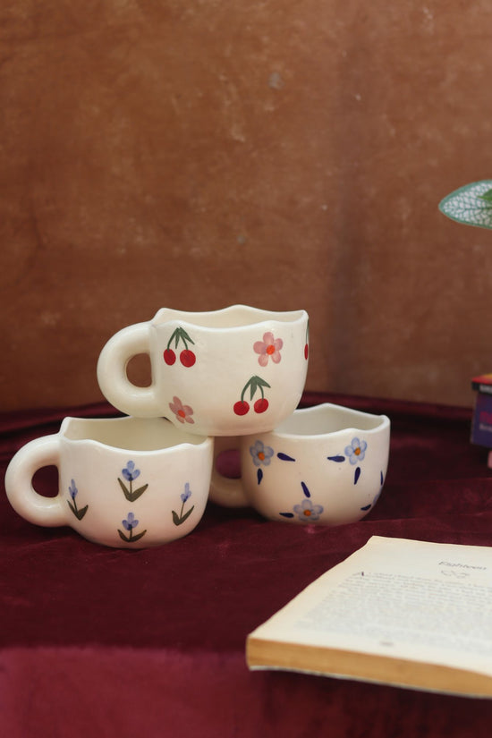 Set of 3 - Bloom & Bliss Mugs combo with premium quality material