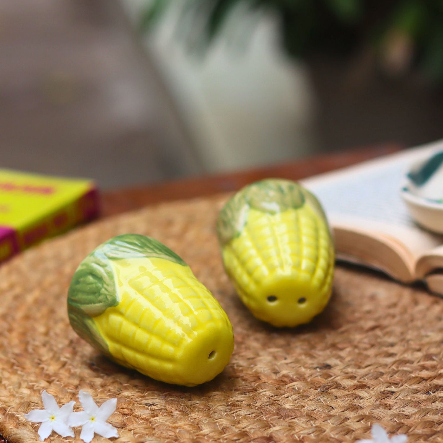 Corn Salt Pepper Shakers handmade in India