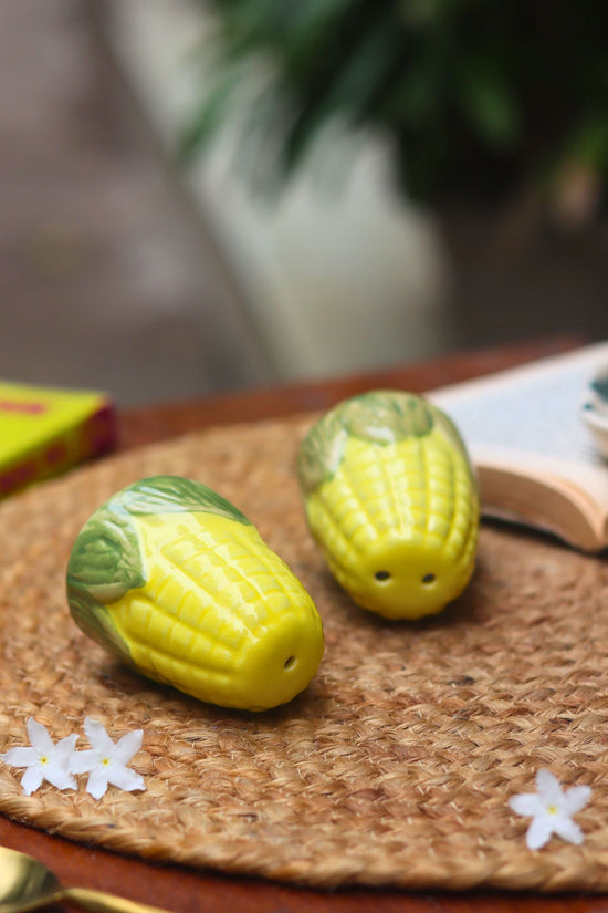 Corn Salt Pepper Shakers handmade in India