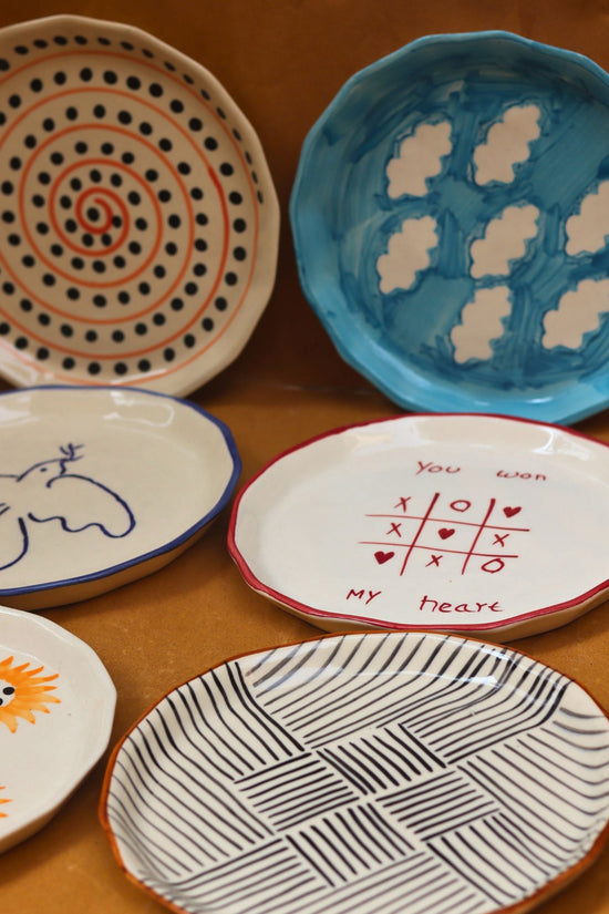 Set of 6 Elegant Bites Plate (for the price of 5) made by ceramic