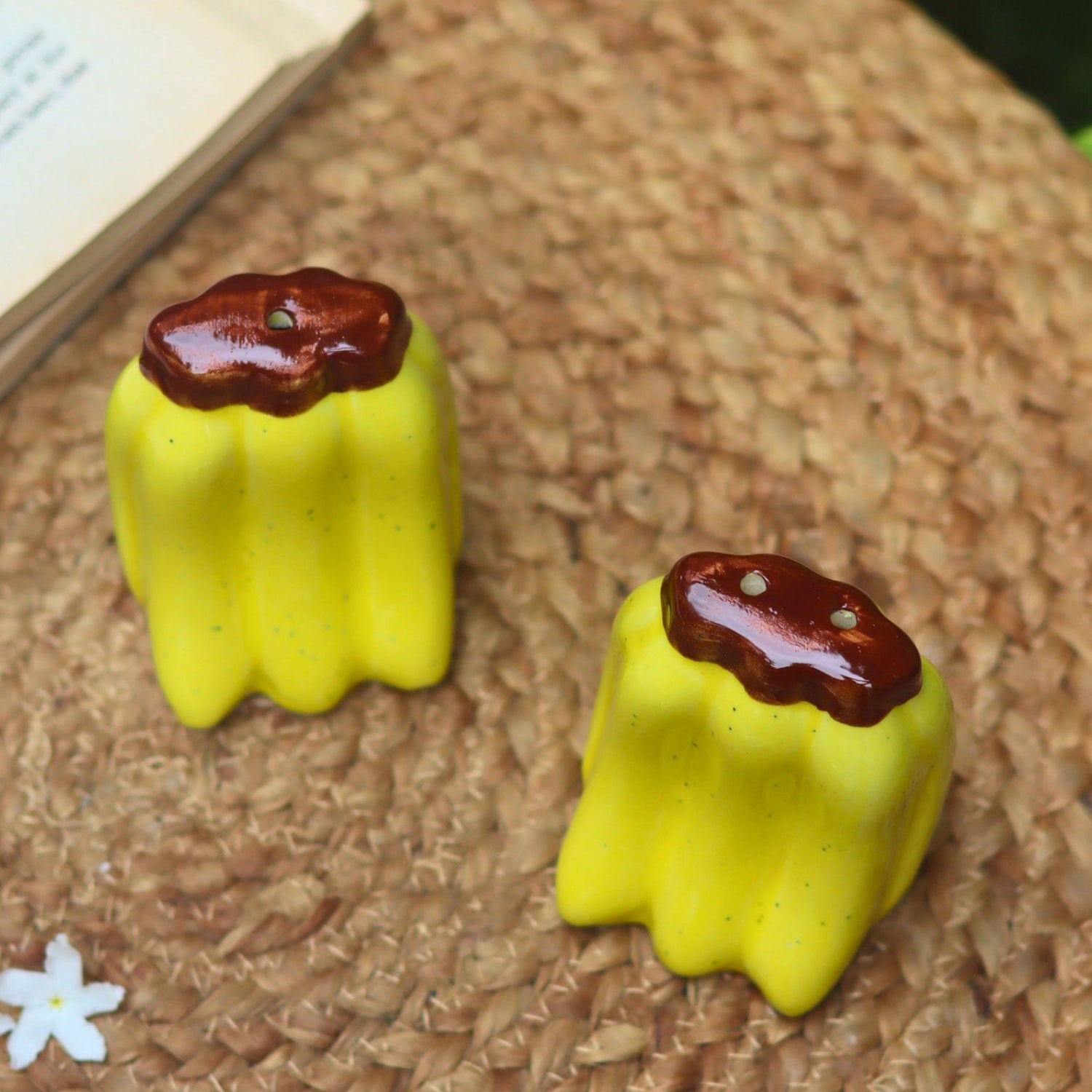 Handmade Banana Salt Pepper Shakers
